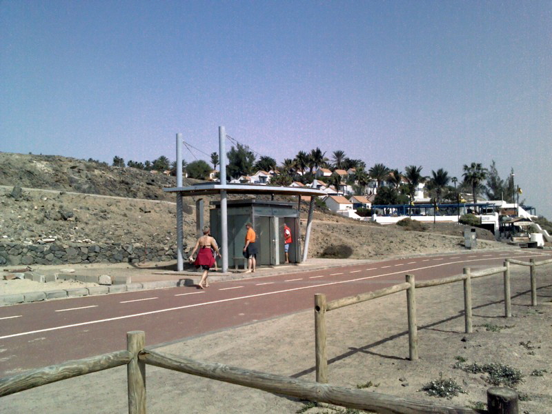 Toiletten am Strand W