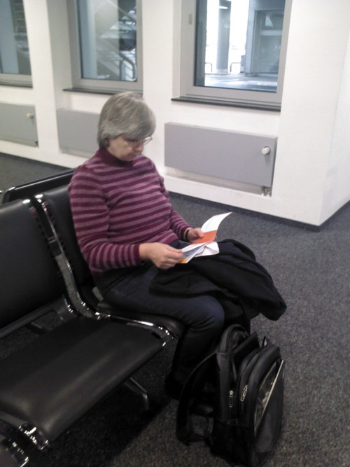 Warten auf den Abflug W